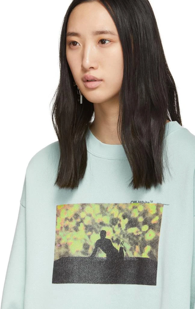 商品Off-White|Blue Flowers Silhouette Sweatshirt,价格¥1782,第4张图片详细描述