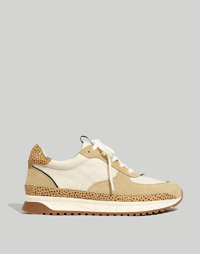 商品Madewell|Kickoff Trainer Sneakers in Leather and Spot Dot Calf Hair,价格¥319,第2张图片详细描述