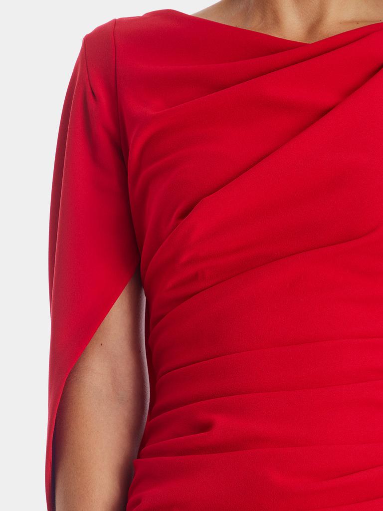 Draped Back Long Sleeve Dress商品第9张图片规格展示