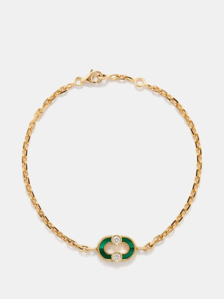商品Viltier|Magnetic Reverso pearl, malachite & gold bracelet,价格¥16409,第1张图片