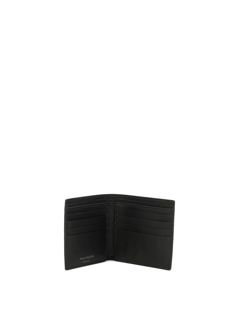 商品Alexander McQueen|Mcqueen Graffiti Wallets & Card Holders Black,价格¥1440,第5张图片详细描述