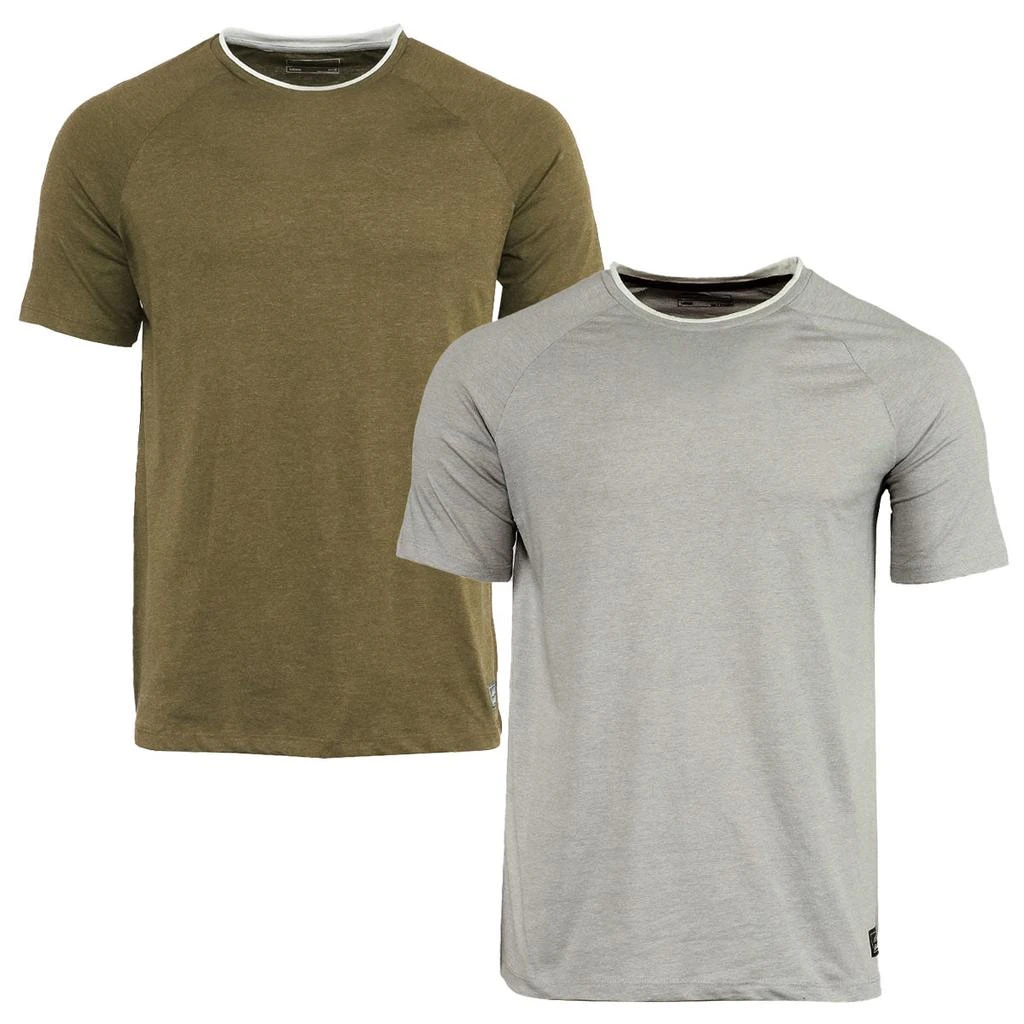 商品Eddie Bauer|Eddie Bauer Men's 2 Pack 24 Hour Tee with White Trim Neck,价格¥91,第2张图片详细描述