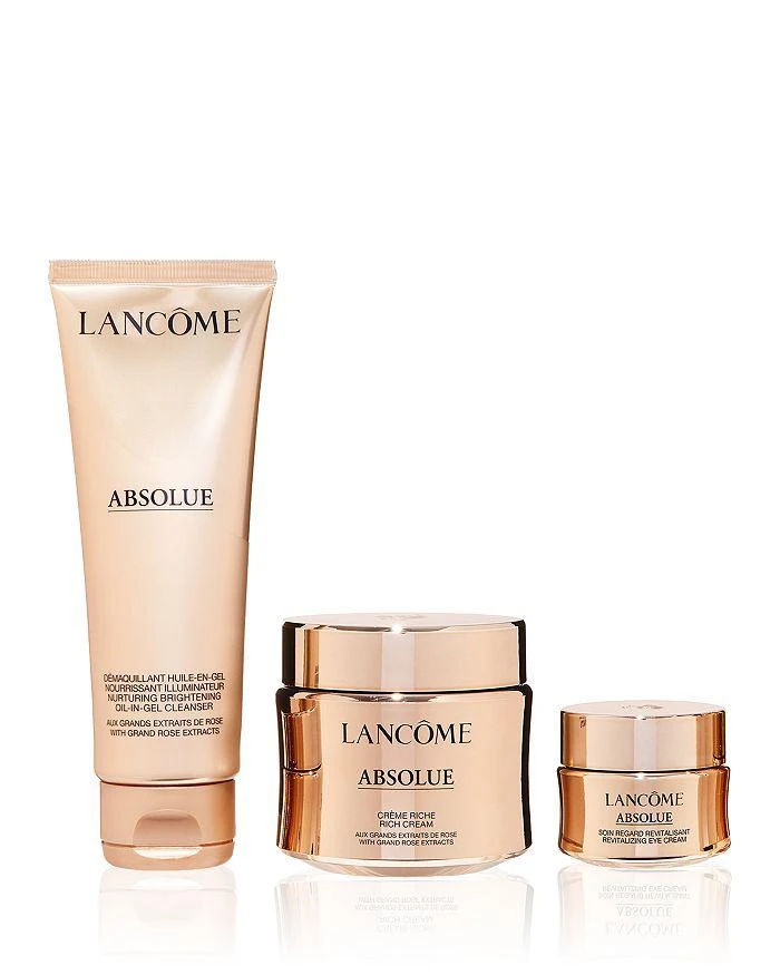 商品Lancôme|菁纯3件套滋润版（面霜+眼霜+洁面）,价格¥2618,第1张图片