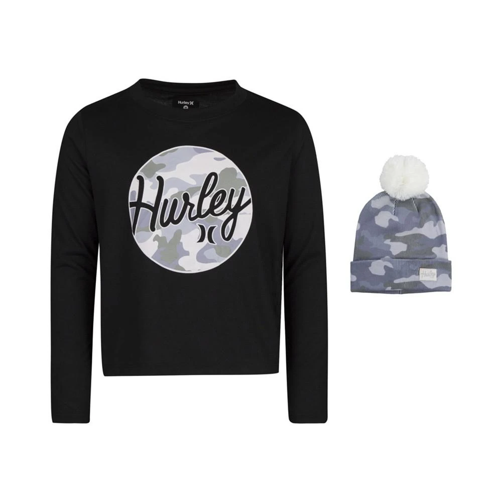 商品Hurley|Big Girls T-shirt with Beanie,价格¥60,第1张图片