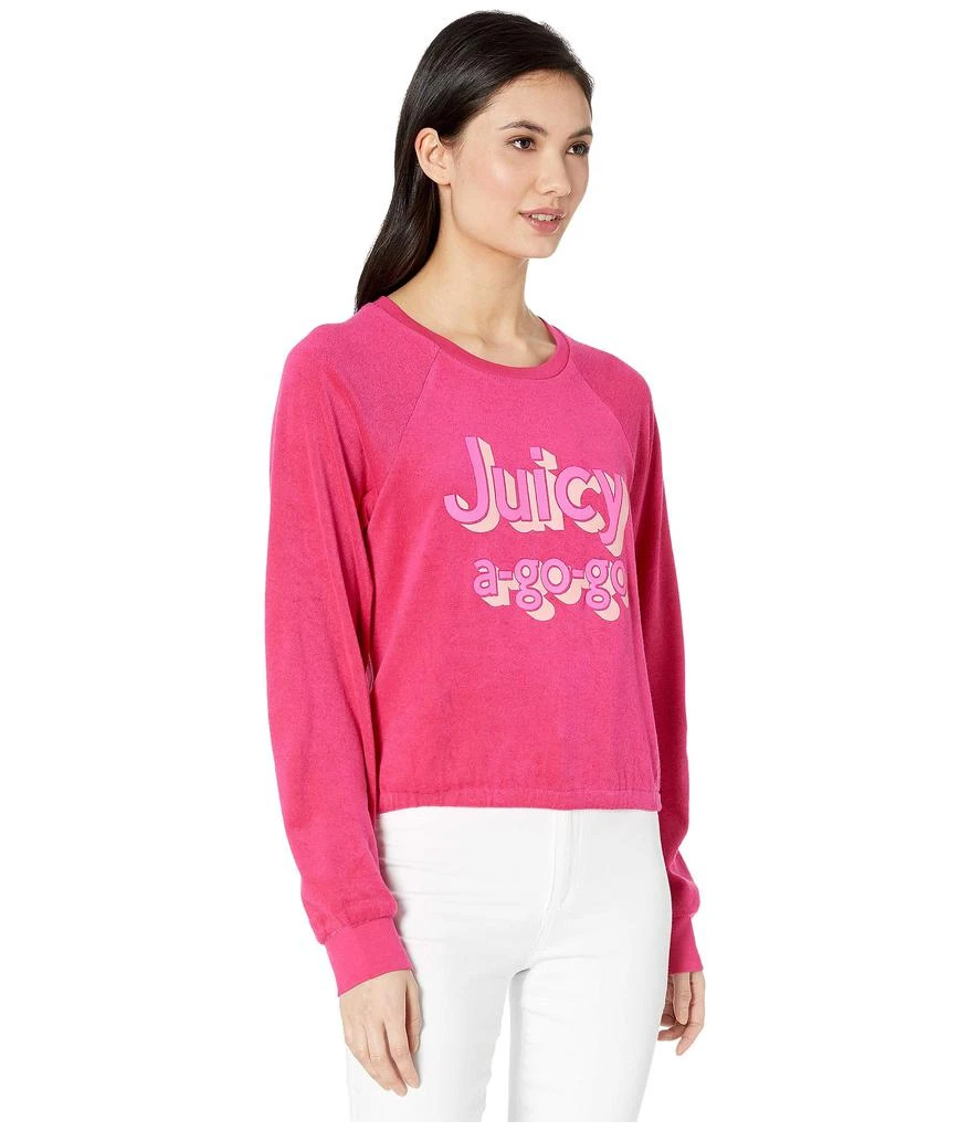 商品Juicy Couture|圆领Juicy A Gogo Microterry Logo Pullover 女士长袖卫衣,价格¥598,第4张图片详细描述