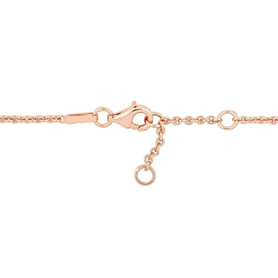 商品Amour|Mom Heart & Key Charm Bracelet in 18k Rose Plated Sterling Silver,价格¥395,第2张图片详细描述