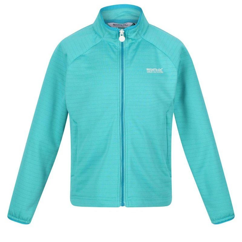 商品Regatta|Childrens/Kids Highton Lite II Soft Shell Jacket Turquoise,价格¥138,第1张图片