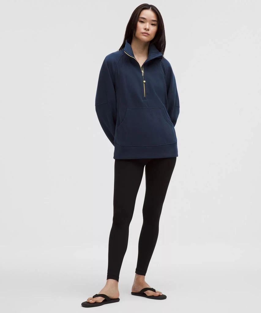 Scuba Oversized Funnel-Neck Half Zip *Long 商品
