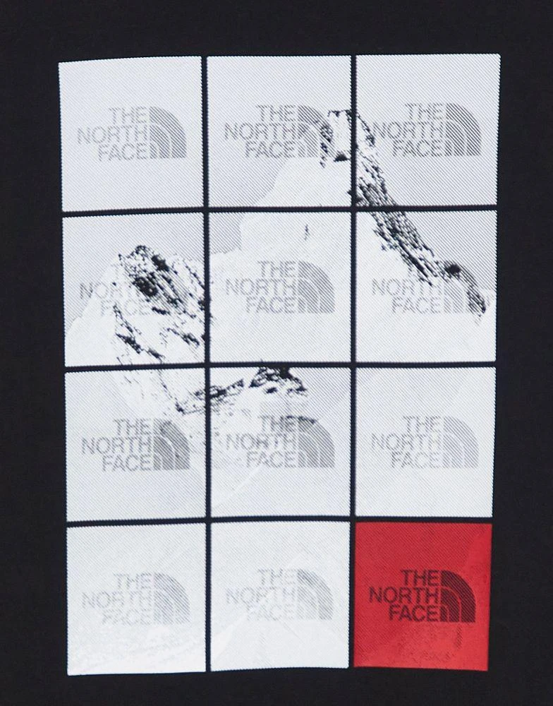 商品The North Face|The North Face Repetitive Mountain t-shirt in black Exclusive at ASOS,价格¥146,第3张图片详细描述