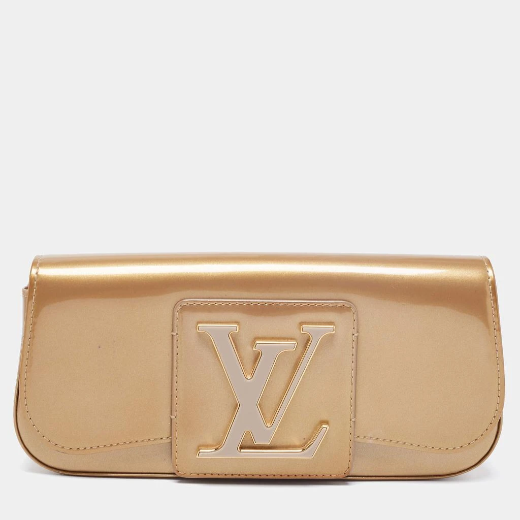 商品[二手商品] Louis Vuitton|Louis Vuitton Beige Poudre Leather Vernis Sobe Clutch,价格¥5311,第1张图片