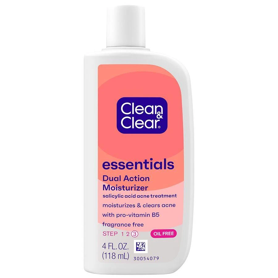 商品Clean & Clear|Essentials Dual Action Oil-Free Facial Moisturizer Salicylic Acid Acne Treatment Fragrance Free,价格¥58,第1张图片