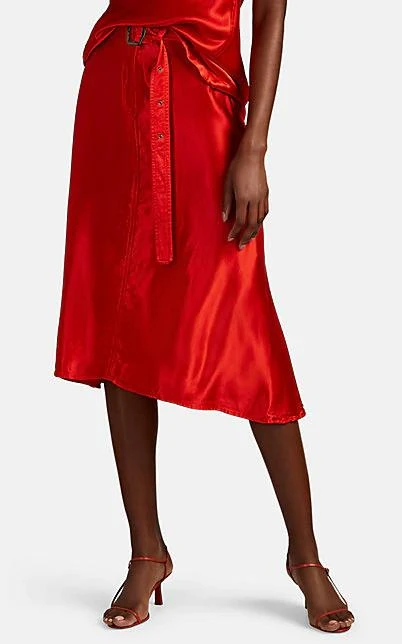 商品Sies Marjan|Rayna Washed Satin Skirt,价格¥1840,第1张图片