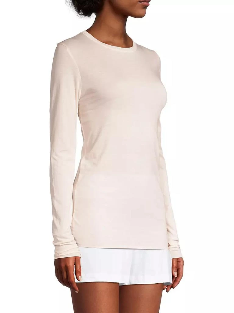 商品Skin|Cotton Long-Sleeve Top,价格¥298,第4张图片详细描述