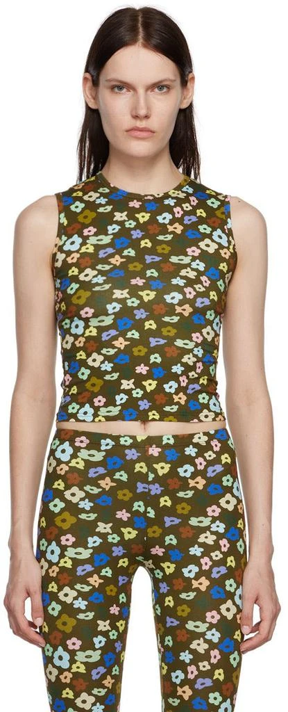 商品Sandy Liang|Khaki Quenty Tank Top,价格¥564,第1张图片