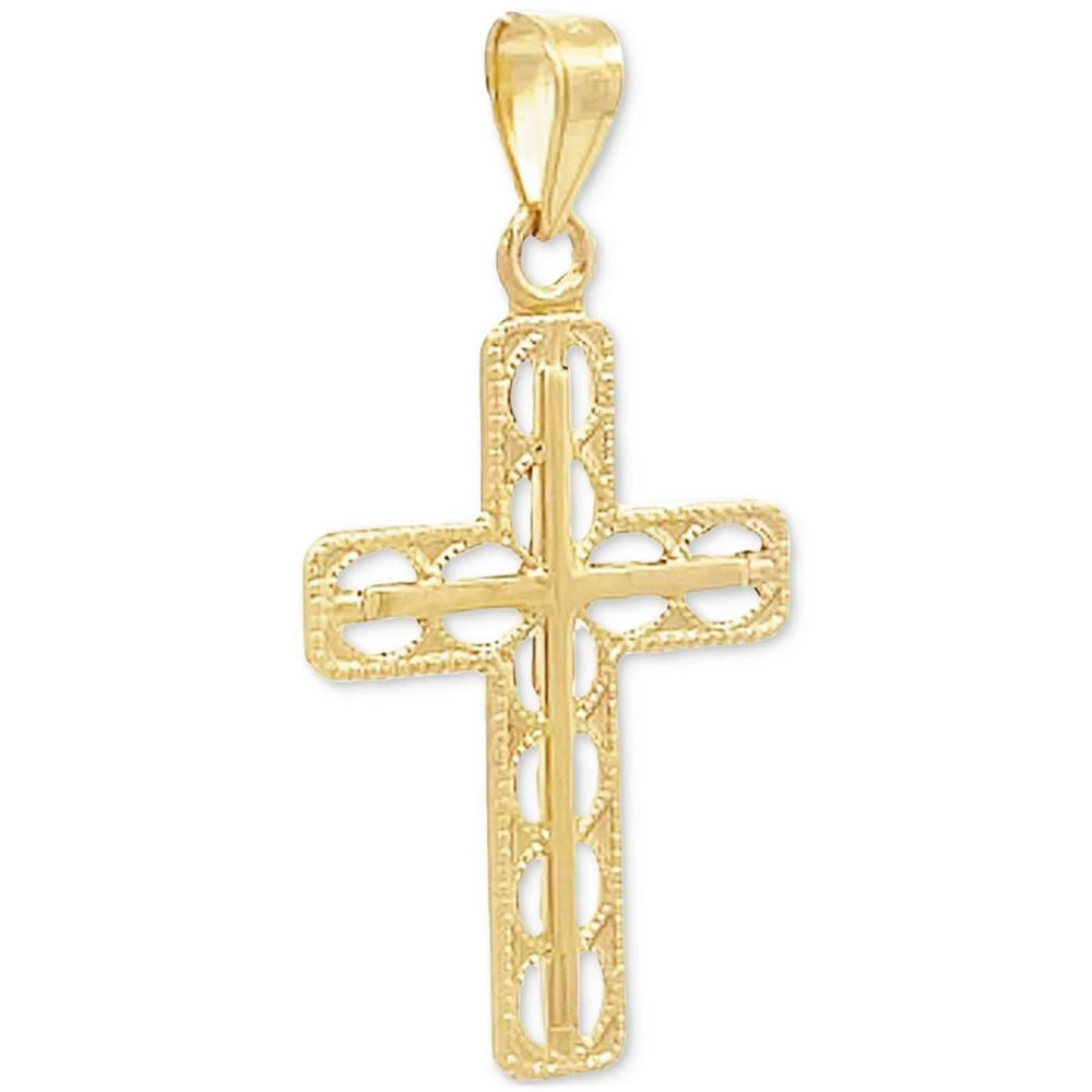 商品Macy's|Cross Pendant in 14k Yellow Gold,价格¥2791,第2张图片详细描述