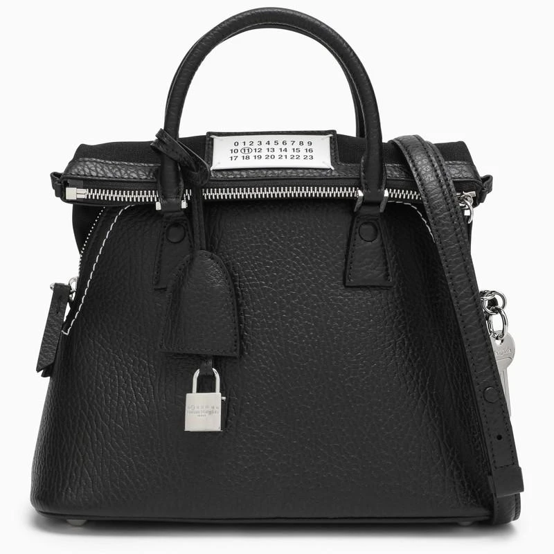 商品MAISON MARGIELA|5AC mini black leather bag,价格¥14663,第1张图片