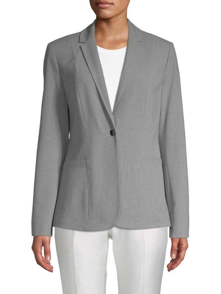 商品Tahari|Queena Single Button Blazer,价格¥316,第3张图片详细描述
