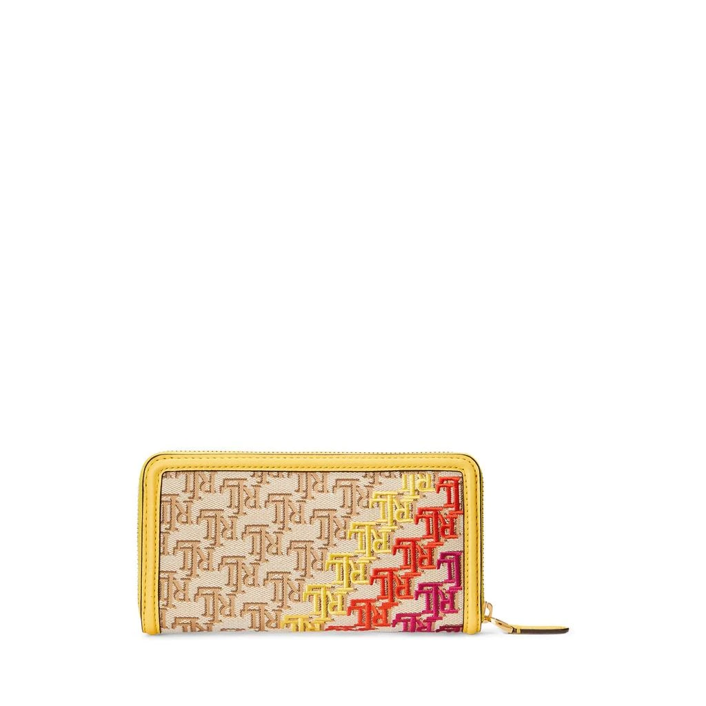 商品Ralph Lauren|Monogram Jacquard Continental Wallet,价格¥364,第2张图片详细描述