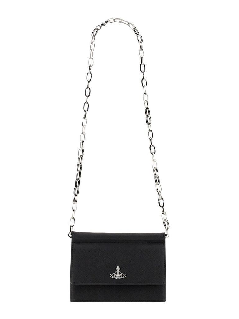 商品Vivienne Westwood|DERBY BAG WITH CHAIN,价格¥1380,第1张图片