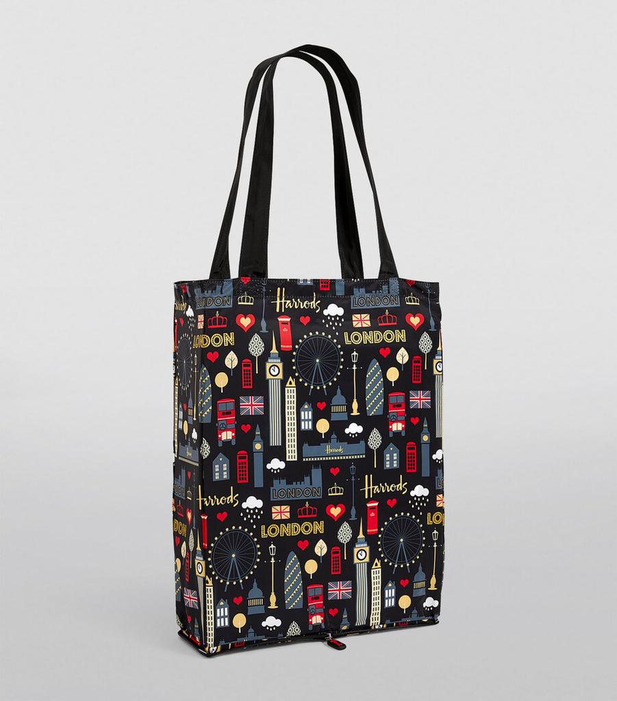 Harrods Glitter London Pocket Shopper Bag - Tote Bags