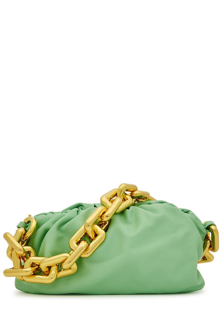 Teen Chain Pouch mint leather shoulder bag商品第2张图片规格展示