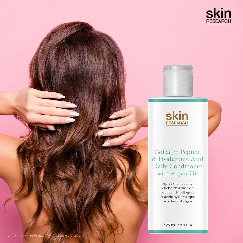 商品Skin Research|Collagen Peptide & Hyaluronic Acid Daily Conditioner with Argan Oil 250ml Twin Value Savings Pack,价格¥177,第4张图片详细描述