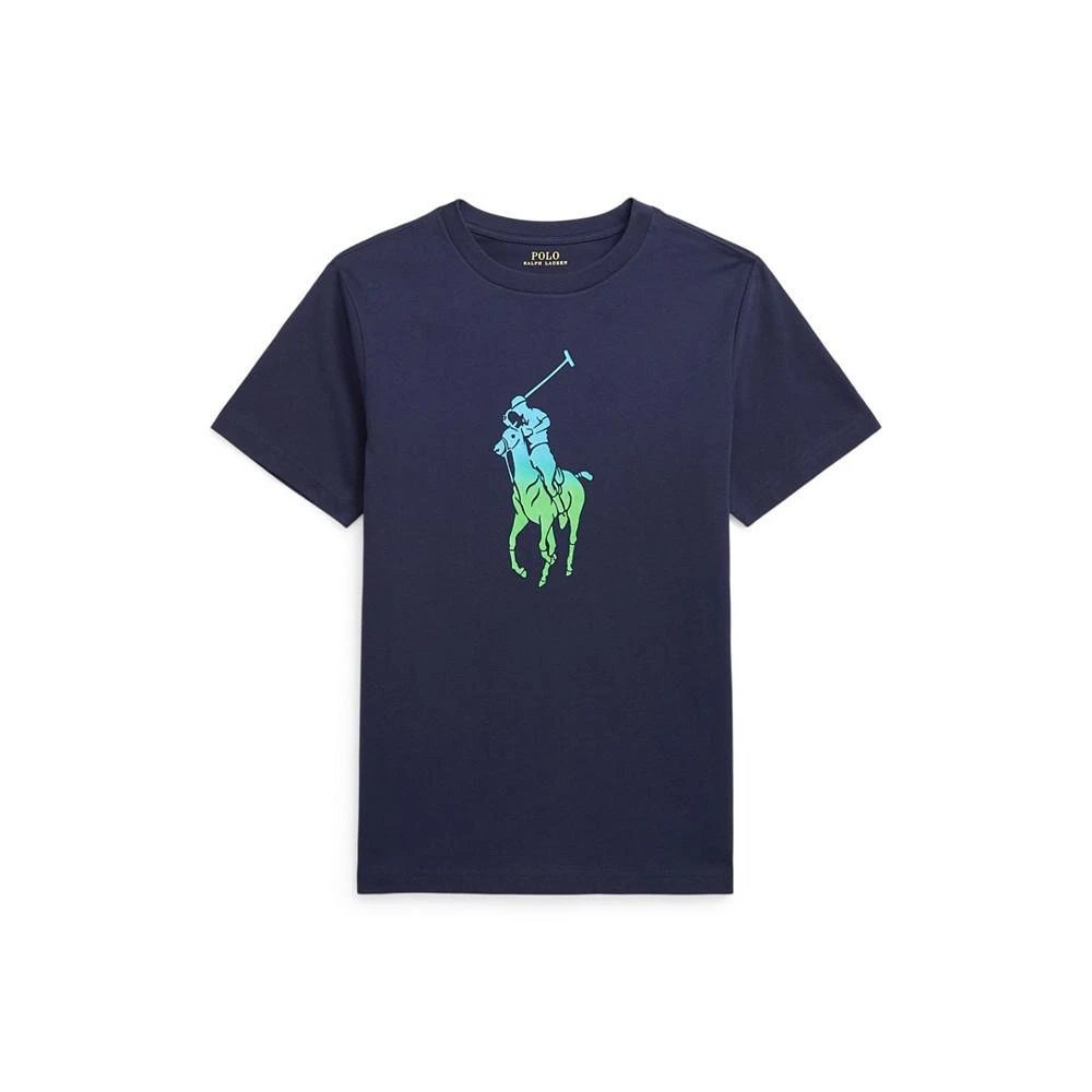 商品Ralph Lauren|Big Boys Ombre Big Pony Jersey T-shirt,价格¥228,第1张图片