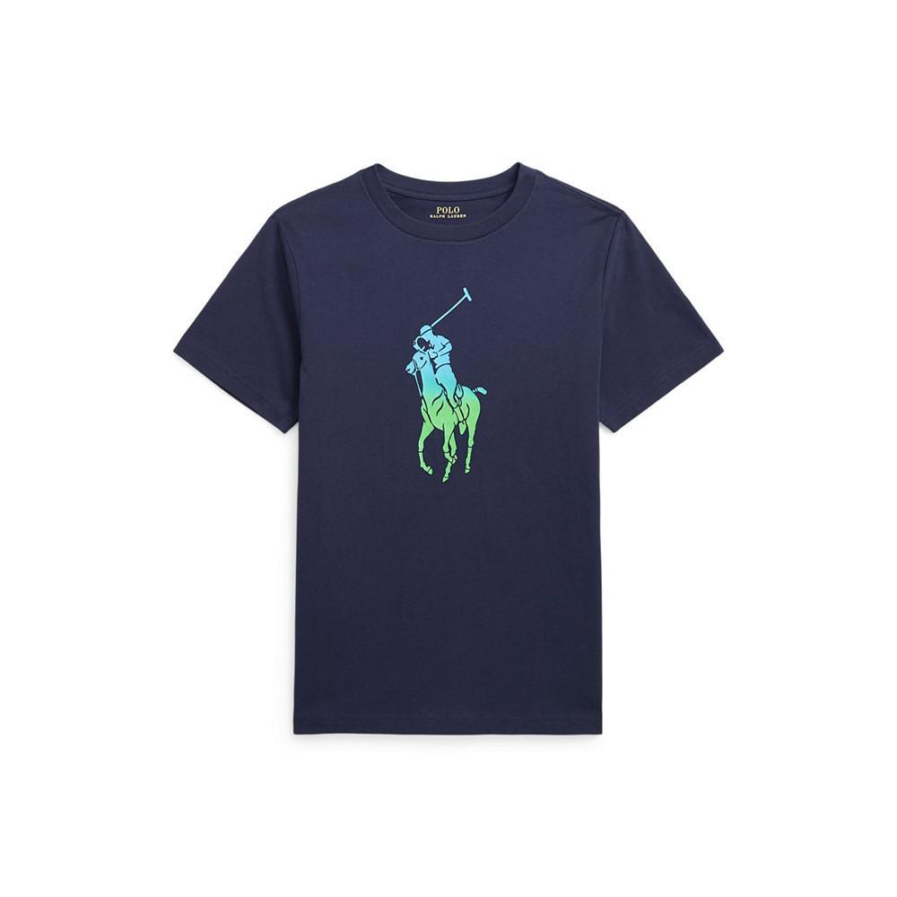 商品Ralph Lauren|Big Boys Ombre Big Pony Jersey T-shirt,价格¥275,第1张图片