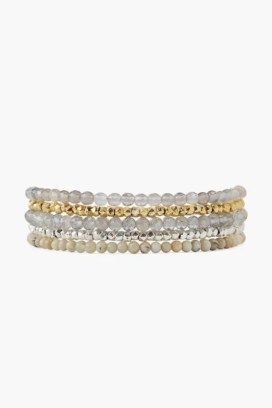 商品Chan Luu|Chan Luu Labradorite Mix Naked Wrap Bracelet OZ,价格¥1611,第1张图片