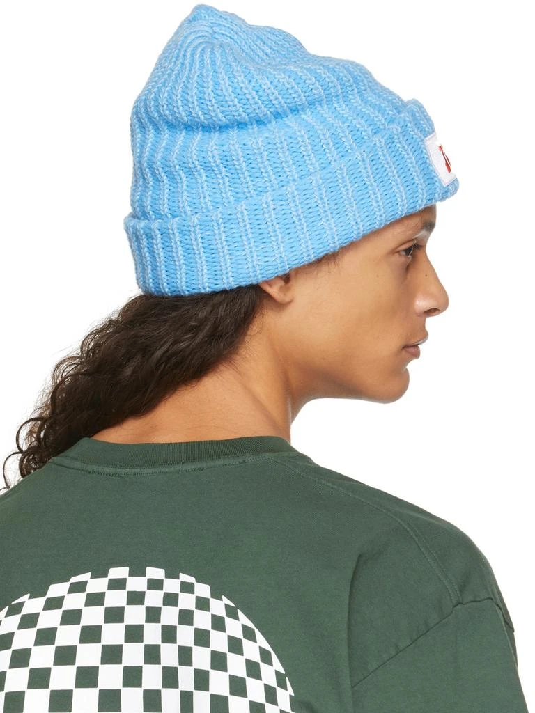 商品Jam|Blue Loose Gauge Beanie,价格¥331,第3张图片详细描述