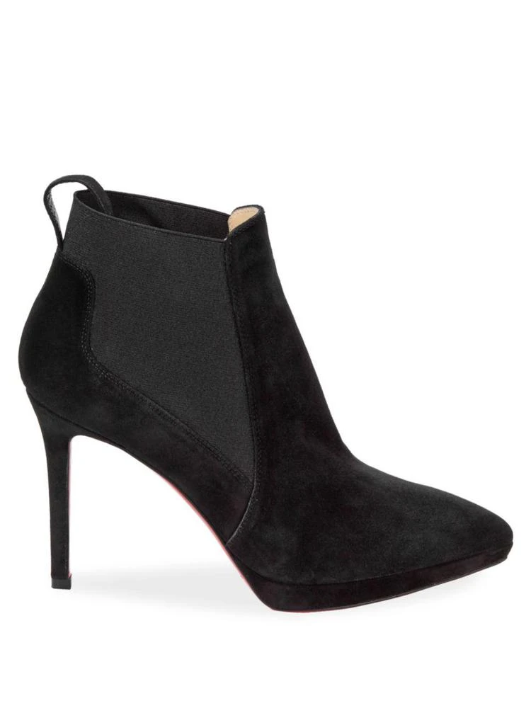 商品Christian Louboutin|Crochinetta 100 Suede Booties,价格¥7057,第5张图片详细描述