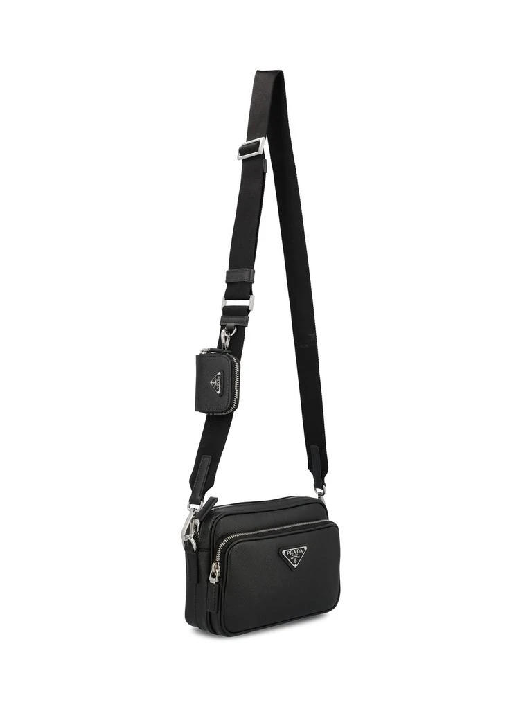 商品Prada|Prada Triangle-Logo Zipped Shoulder Bag,价格¥16654,第3张图片详细描述