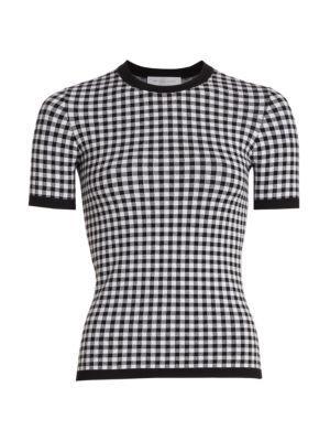 商品Michael Kors|Gingham Pullover Top,价格¥2064,第1张图片