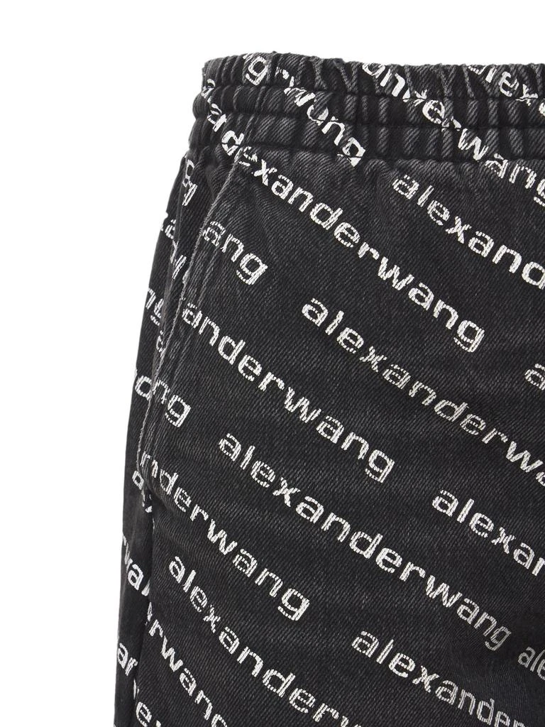 商品Alexander Wang|Logo Oversized Cotton Denim Pants,价格¥2998,第5张图片详细描述