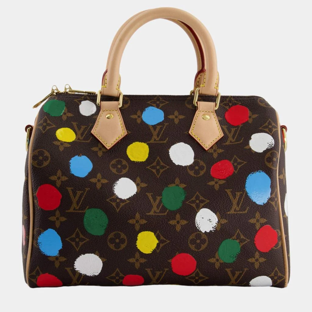 商品[二手商品] Louis Vuitton|Louis Vuitton X Yayoi Kusama 25 Speedy Bag Bandouliere in Monogram Canvas,价格¥32336,第3张图片详细描述