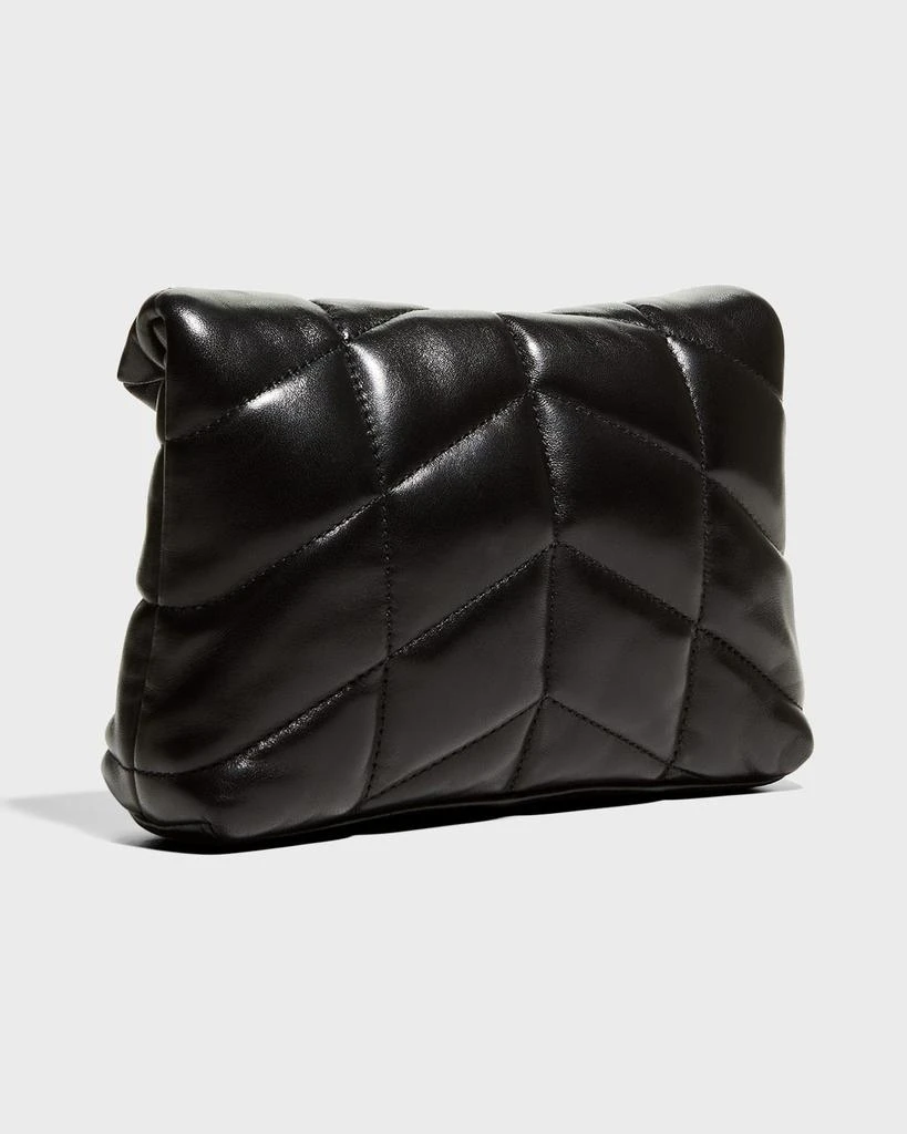 商品Yves Saint Laurent|Loulou Quilted Puffer Pouch Clutch Bag,价格¥7454,第4张图片详细描述