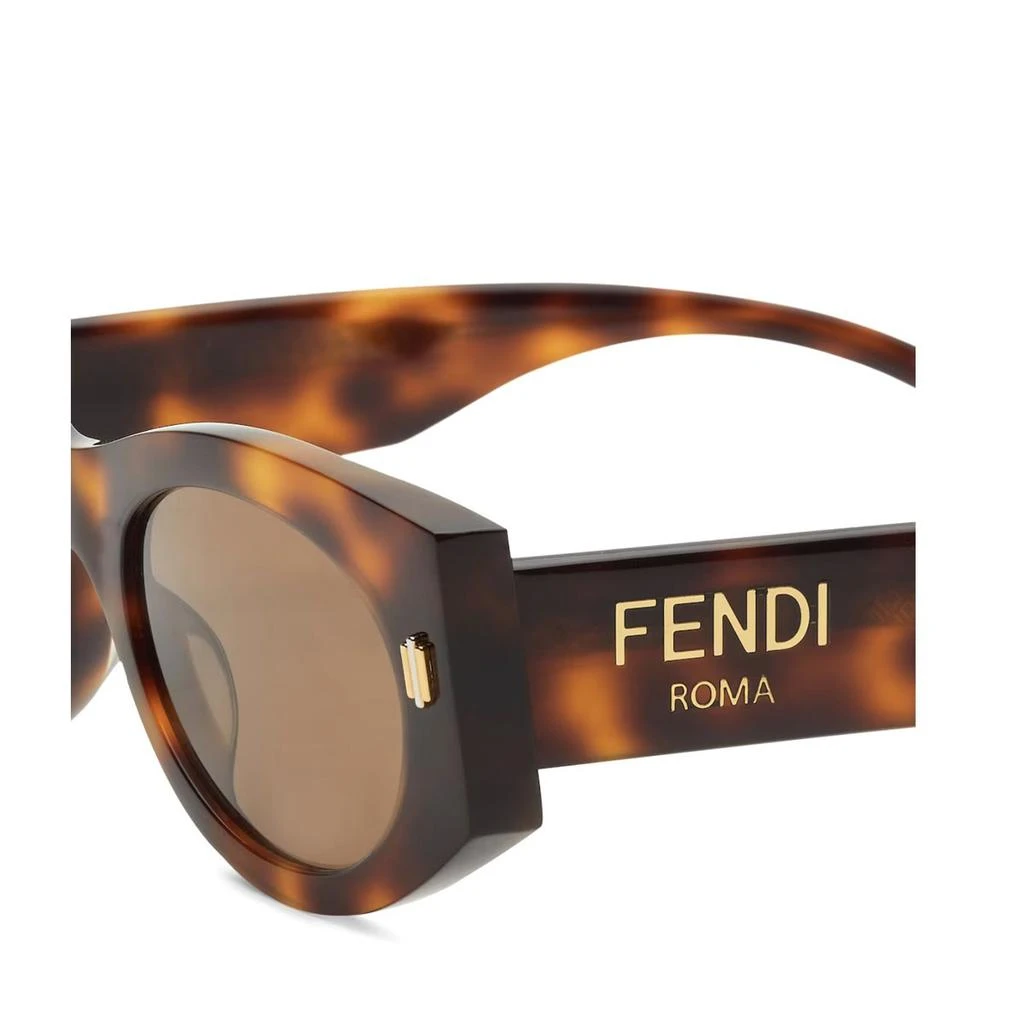 商品Fendi|Fendi Eyewear Oval Frame Sunglasses,价格¥2216,第3张图片详细描述