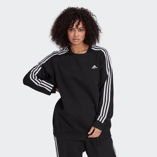 商品Adidas|Women's adidas Essentials 3-Stripes Fleece Crewneck Sweatshirt (Plus Size),价格¥338,第1张图片