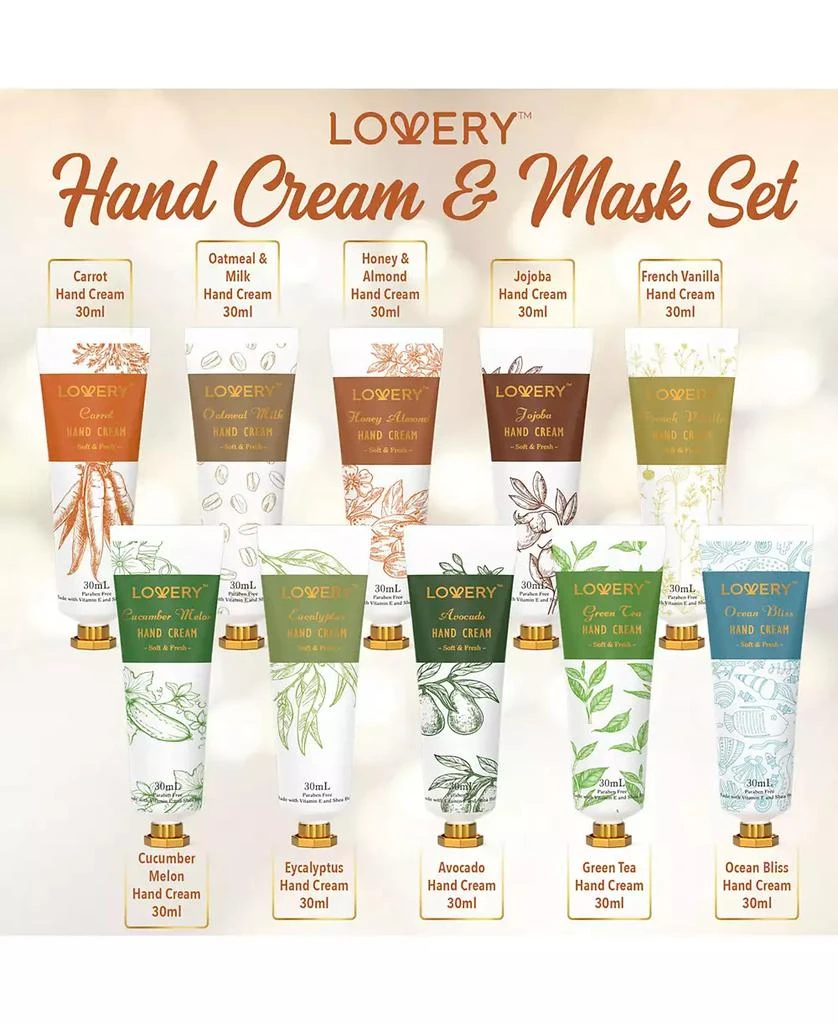 商品Lovery|Moisturizing Hand Cream and Hand Mask Gift Set, 15 Piece,价格¥254,第3张图片详细描述