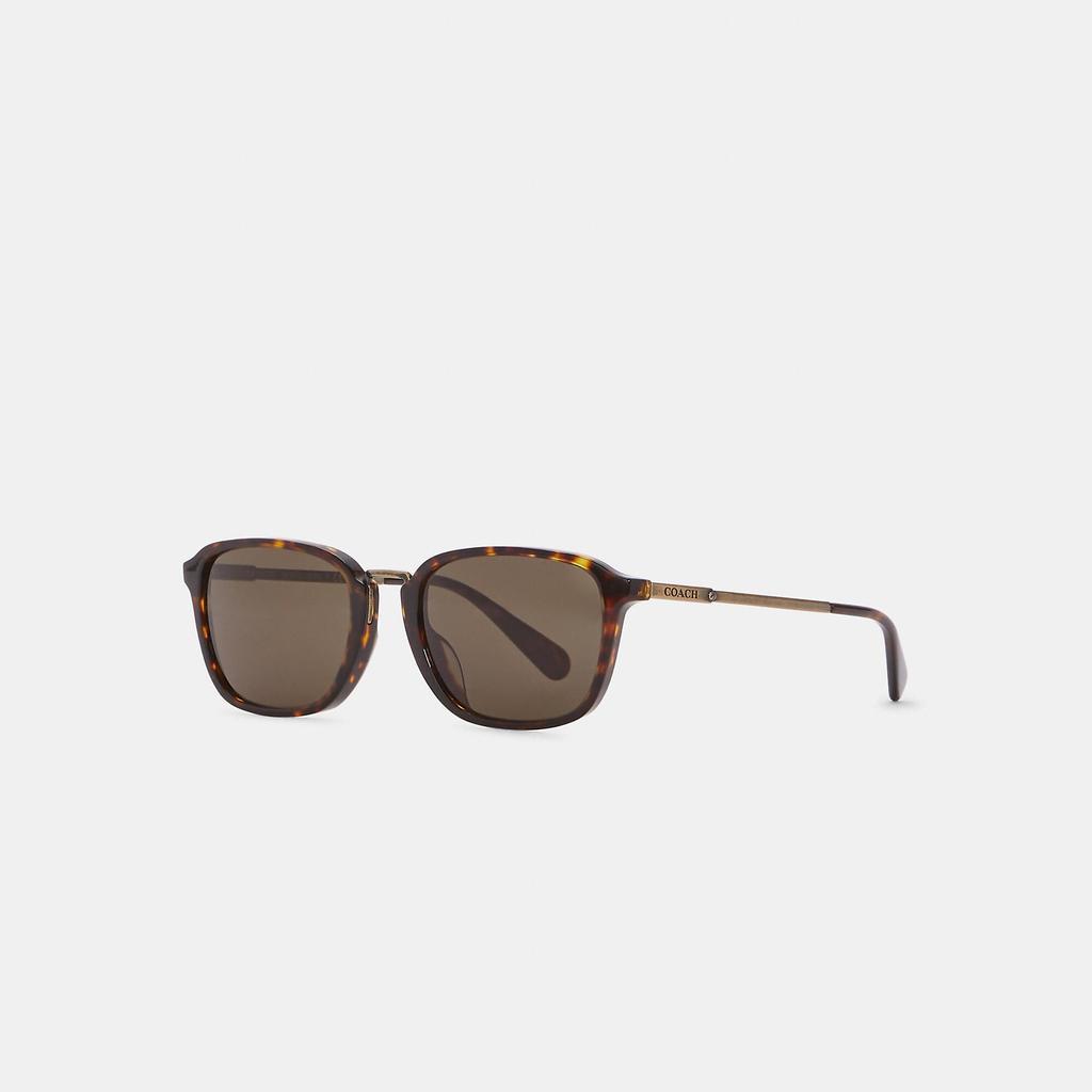 商品Coach|Coach Outlet Signature Metal Frame Sunglasses,价格¥682,第1张图片