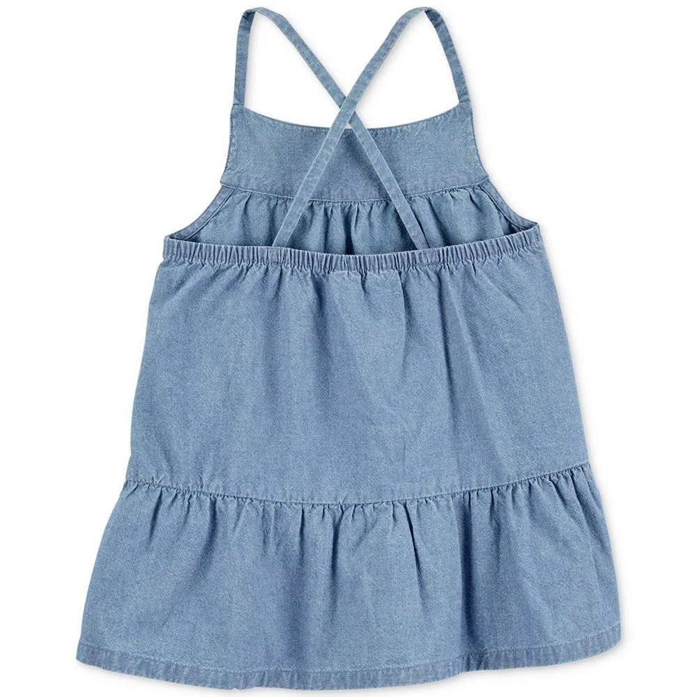 商品Carter's|Big Girls 2-Pc. Chambray Tank & Floral-Print Bike Shorts Set,价格¥81,第2张图片详细描述