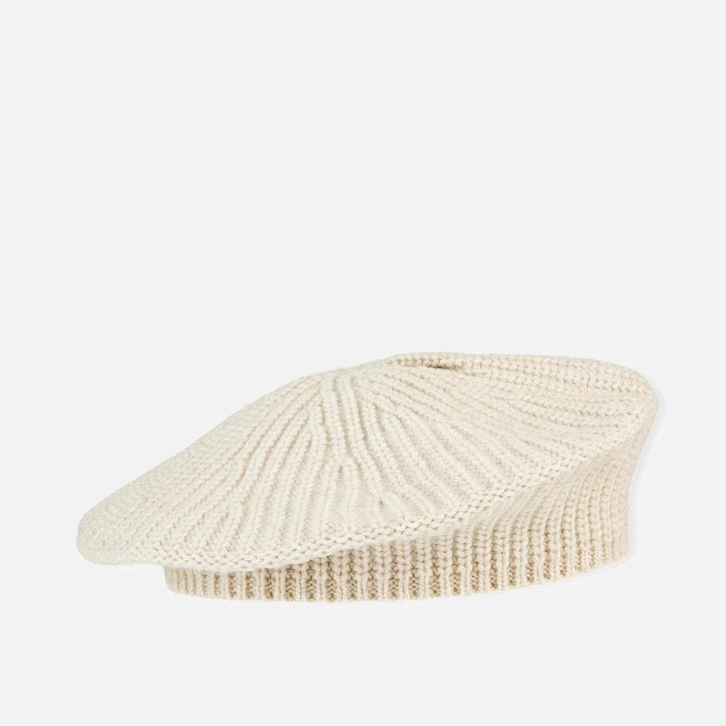 商品Ganni|Ganni Women's Rib Knit Beret - Black,价格¥294,第1张图片