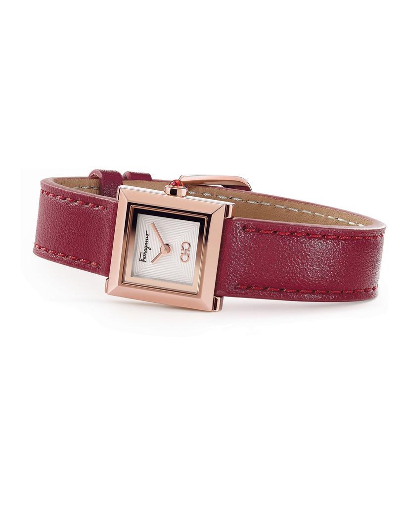 商品Salvatore Ferragamo|Ferragamo Square Leather Watch,价格¥3827,第7张图片详细描述