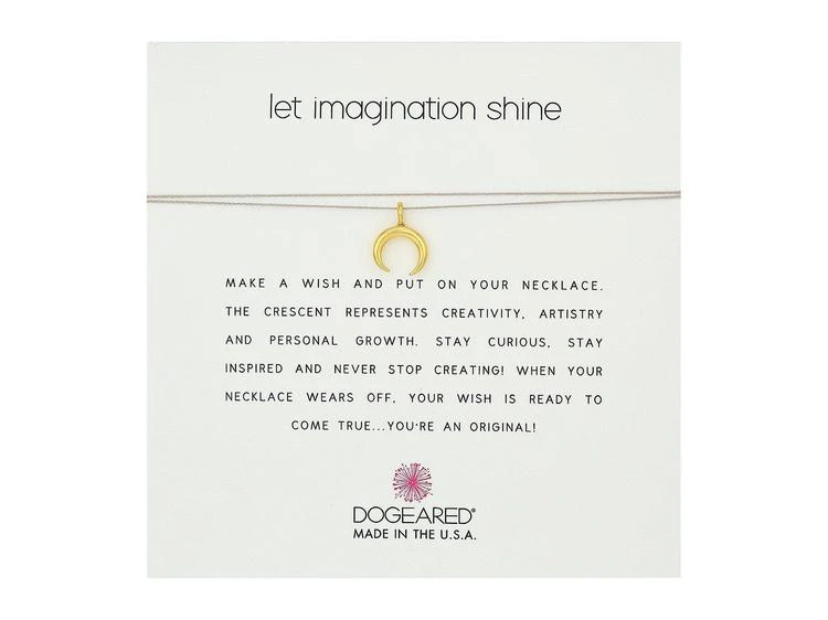 商品Dogeared|Let Imagination Shine, Crescent Charm On Silk Thread, Necklace,价格¥208,第1张图片