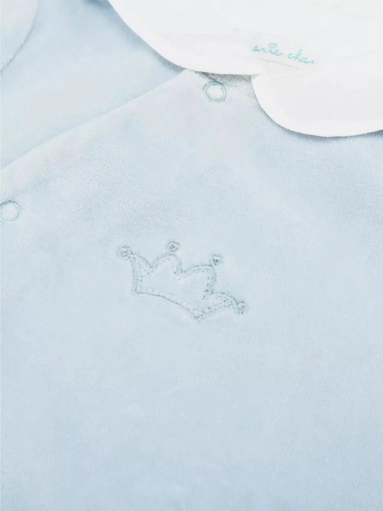 商品Marie Chantal|Baby Boy's Crown Peter Pan Collar Footie,价格¥508,第3张图片详细描述