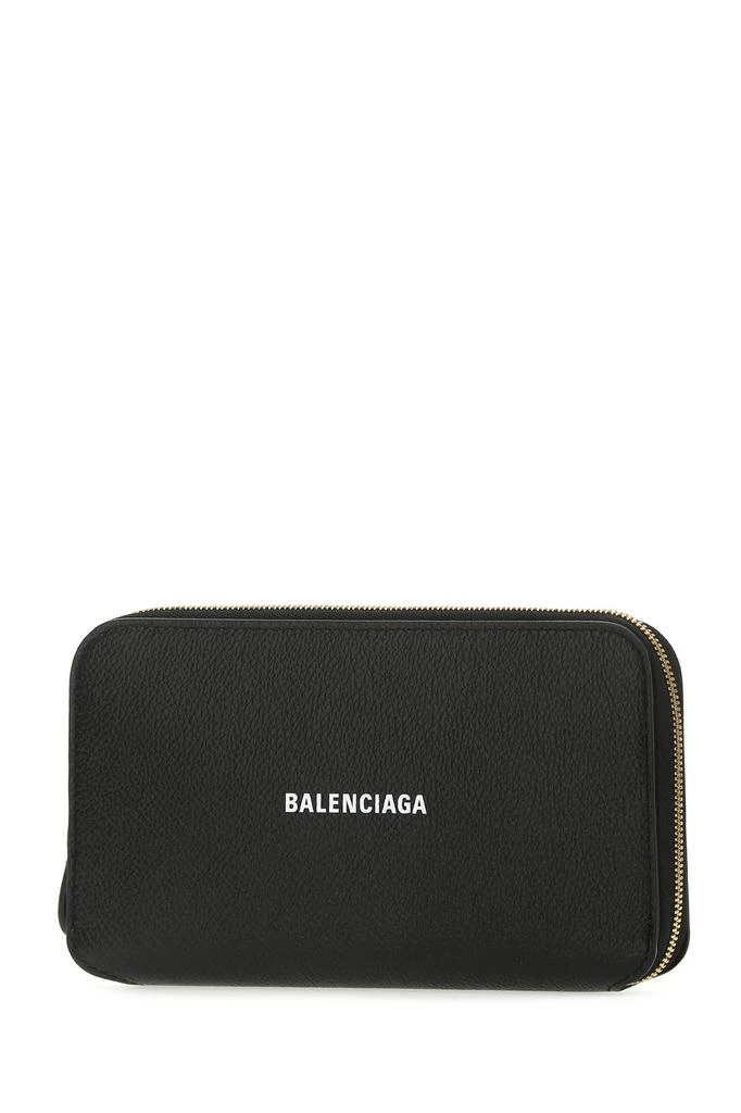 商品Balenciaga|Black leather wallet,价格¥3642,第1张图片