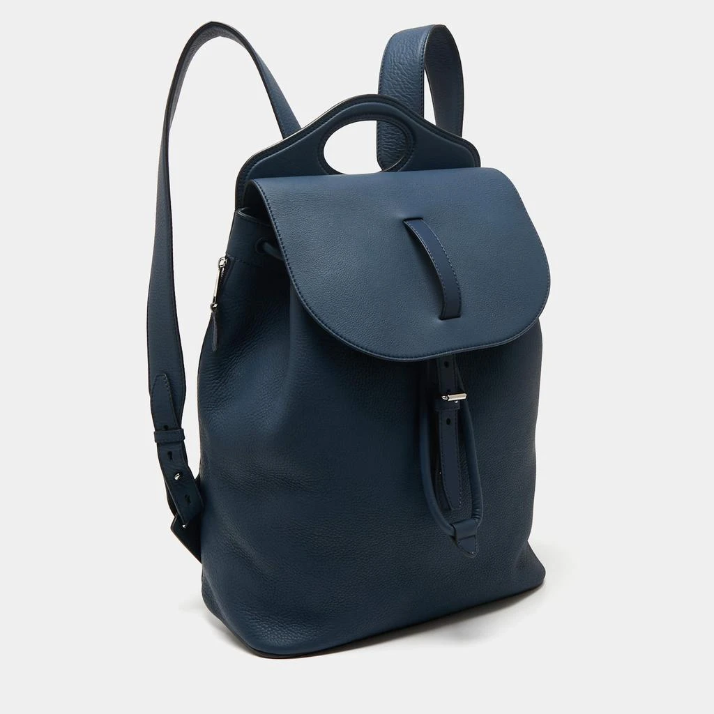 商品Burberry|Burberry Blue Leather Pocket Backpack,价格¥6637,第3张图片详细描述