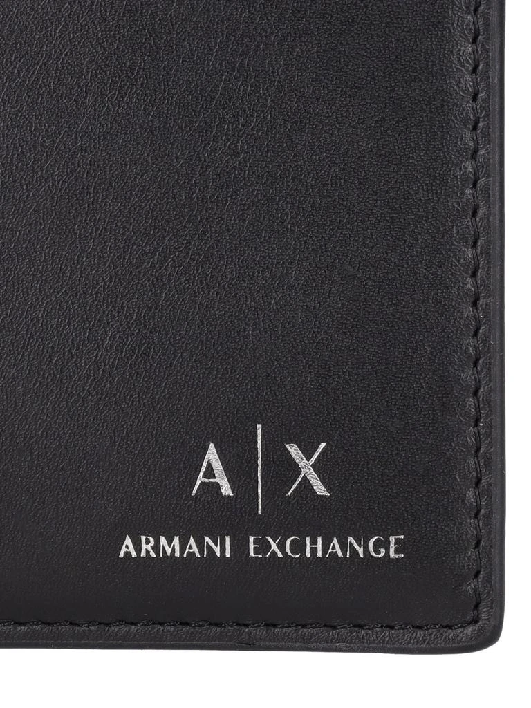 商品Armani Exchange|Logo Print Leather Billfold Wallet,价格¥455,第1张图片详细描述