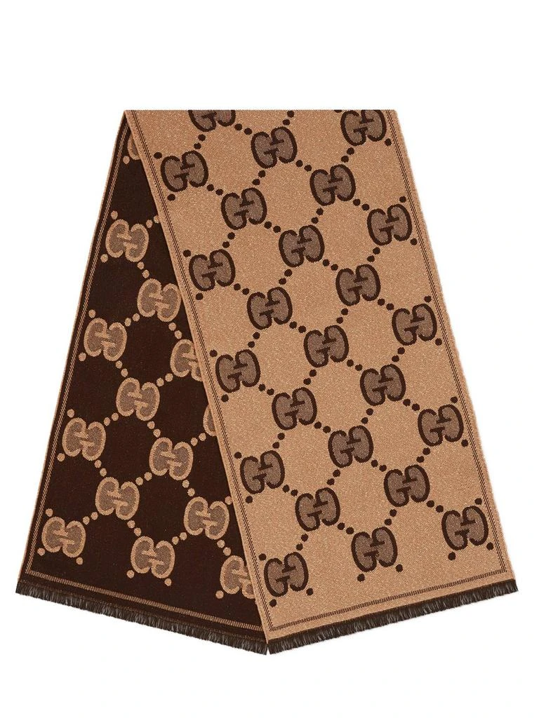 商品Gucci|Gucci GG Jacquard Scarf,价格¥3373,第1张图片
