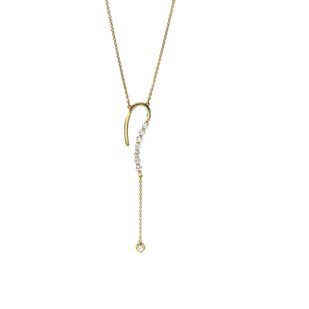 商品AME|Âme Q 18K Yellow Gold, Lab-Grown Diamond 0.53ct. tw. Question Pendant Necklace,价格¥16597,第1张图片
